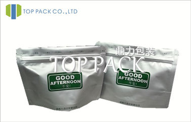 Στάση φύλλων αλουμινίου αργιλίου επάνω στις σακούλες τροφίμων με Ziplock 80micron - 200micron