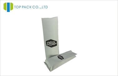 Άσπρες συσκευάζοντας τσάντες καφέ εγγράφου της Kraft 250g με την εξαέρωση δευτερεύοντος Gusset αξίας
