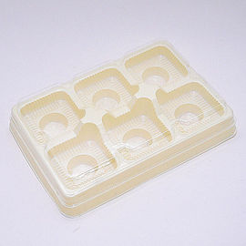 Χρωματισμένο φύλλο 1.35g/c㎡ PVC βαθμού τροφίμων συσκευασίας φουσκαλών Mooncakes