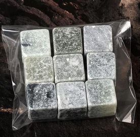soapstone 2cm πέτρες ουίσκυ 9pcs που τίθενται λιανικές στην τσάντα opp