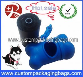Βιοδιασπάσιμες τσάντες επίστεγων σκυλιών αμύλου καλαμποκιού συνήθειας με το λογότυπο που τυπώνεται