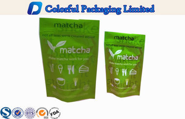 Ανακυκλώστε CMYK/Ziplock χρώματος Pantone την πλαστική στάση επάνω στη σακούλα για το πράσινο τσάι