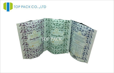 Το πράσινο φύλλο αλουμινίου Alumimum τύπωσε τις τοποθετημένες σε στρώματα σακούλες με ευθυγραμμισμένο Ziplock για τη σκόνη τροφίμων