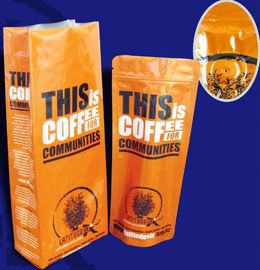 FDA, SGS σαφείς τυπωμένες καφέ συσκευάζοντας τσάντες καφέ τσαντών ανθεκτικές, συσκευάζοντας