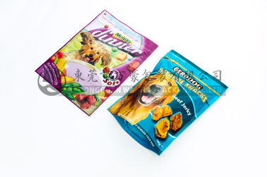 Reclosable Ziplock συνήθειας στάση επάνω στις τσάντες σακουλών, μόνιμη τσάντα τροφίμων σκυλιών με το φερμουάρ
