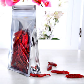 Ένα δευτερεύουσες σαφείς Resealable πλαστικές τσάντες, Reclosable στάση επάνω στις σακούλες φύλλων αλουμινίου
