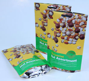Resealable στάση φύλλων αλουμινίου επάνω στις πλαστικές Ziplock τσάντες που χρωματίζονται, πλαστικές τσάντες κλειδαριών φερμουάρ
