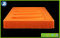 Πορτοκαλιά ορθογώνια συσκευασία καρτών φουσκαλών δίσκων PVC πλαστική καλλυντική