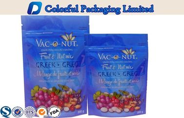 Καρύδια που συσκευάζουν τη Resealable στάση επάνω στις σακούλες, στάση φερμουάρ επάνω στις σακούλες τροφίμων